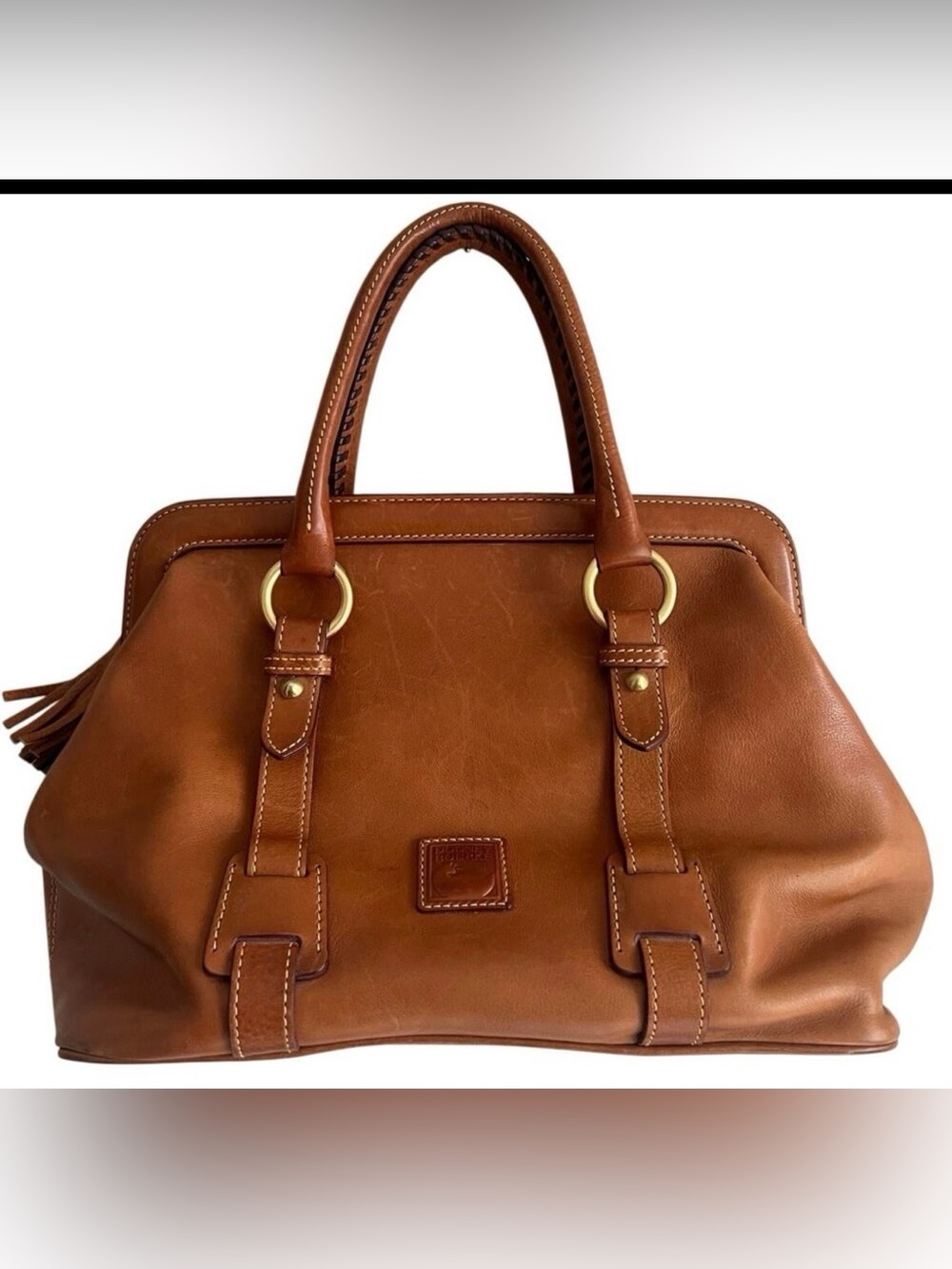 Dooney and Bourke Florentine Leather Satchel- Classic Carry